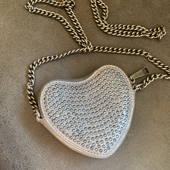 Kurt Geiger micro studded heart crossbody bag - Picture 8 of 9